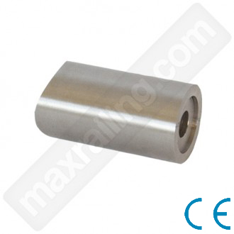   Връзка на тръба ф42,4мм. към плоскост. Неръждаема стомана AISI 304. Сатенирана.