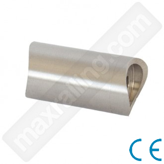   Раздвижена връзка на тръба ф42,4мм.  към тръба ф42,4мм. Неръждаема стомана AISI 304. Сатенирана.