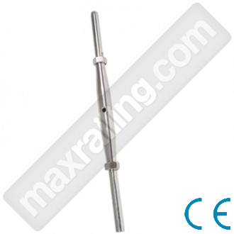 Пресов терминал - обтегачза въже 6мм. Неръждаема стомана AISI 304.